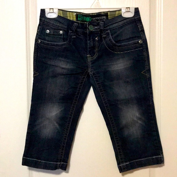 BONGO Knee-length black denim jeans - Picture 1 of 4